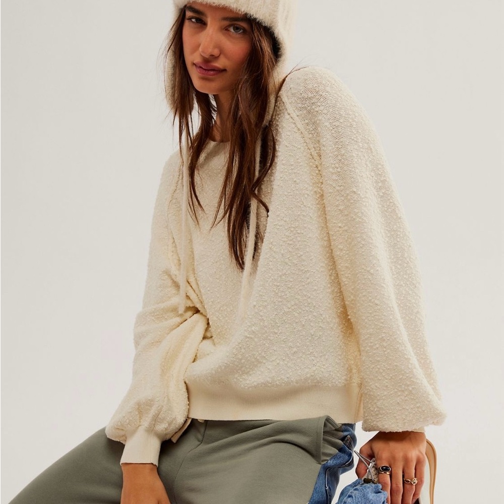 Free People Found My Friend Pullover - Cream color - Large BNWOT